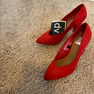 DV (dolce vida) for target red suede pumps